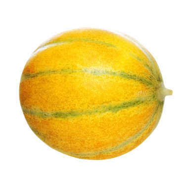 Beyaz arka plan üzerinde izole kavun kavunu