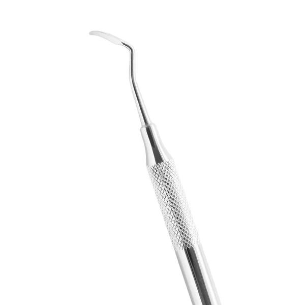 Ferramentas dentárias, sonda isolada em fundo branco — Fotografia de Stock