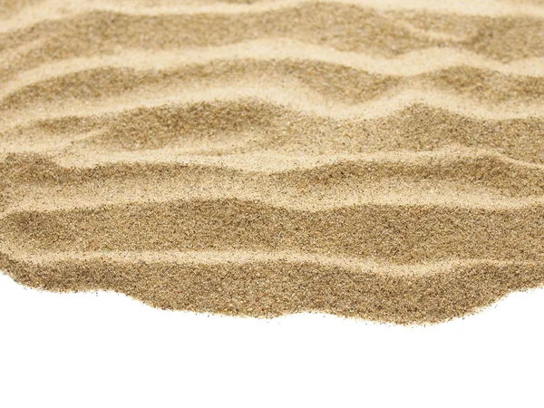 Halom sivatag homok elszigetelt fehér háttér — Stock Fotó