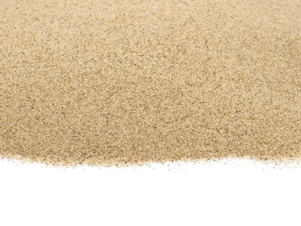 Pile desert sand isolated on white background — Stock Photo, Image