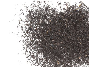 kırpma yolu ile beyaz arka plan üzerinde izole kazık hurda metal talaşı