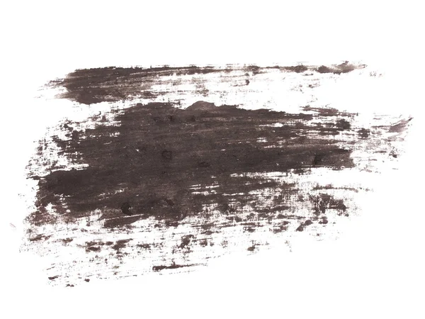 Foto schwarze Grunge Pinselstriche Aquarell isoliert auf weißem Hintergrund — Stockfoto