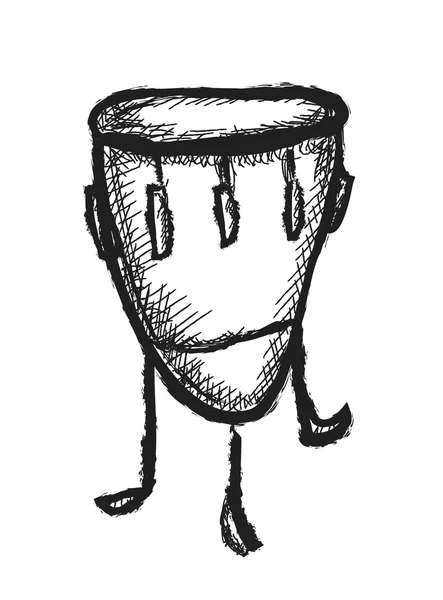 Doodle drum — Stock Photo, Image