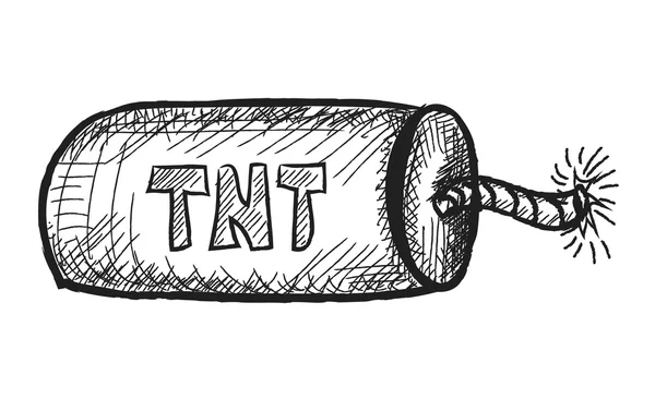 Doodle tnt petardo — Foto Stock