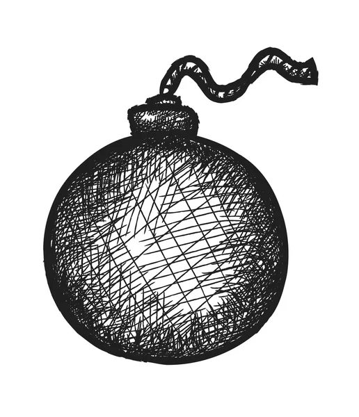 Doodle hand grenade — Stock Photo, Image