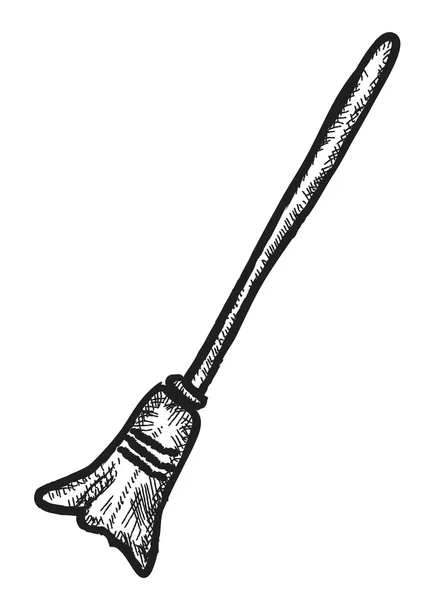 Doodle broom — Stock Photo, Image