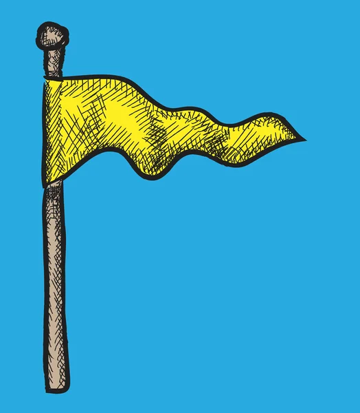 Doodle-Flagge — Stockfoto