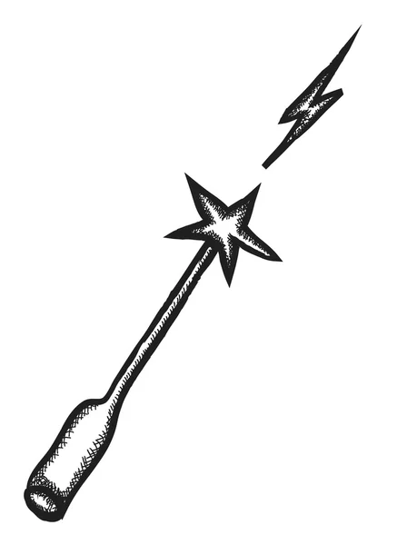 Doodle magic wand — Stock Photo, Image