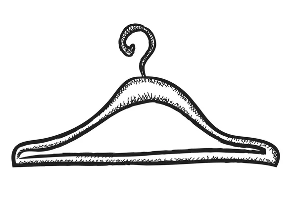 Doodle grunge coat hanger — Stock Photo, Image