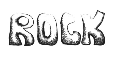Doodle rock müzik simgeleri