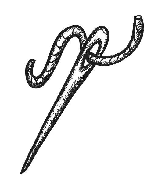 Doodle nål och tråd — Stockfoto