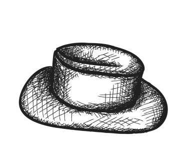 Doodle kroki şapka, illüstrasyon