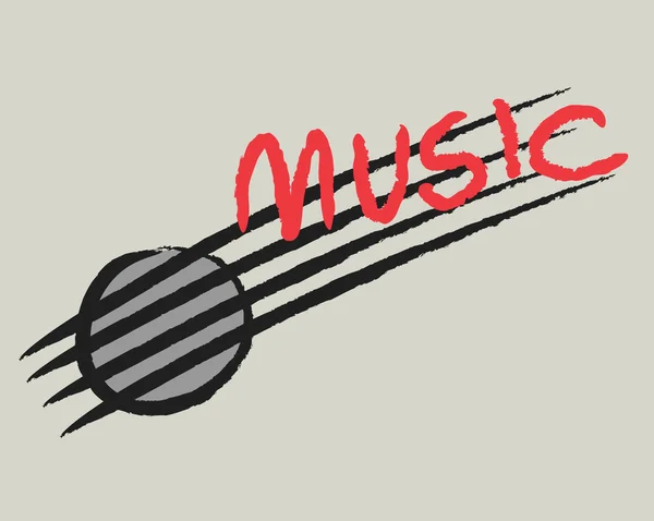 Concepto de música, logotipo de diseño — Foto de Stock