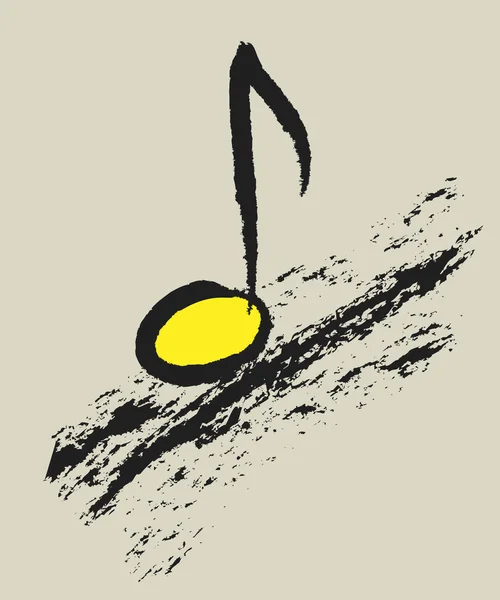 Concepto musical nota musical, logo de diseño — Foto de Stock