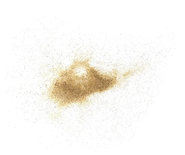 Купа пустелі пісок ізольовані на білому фоні — стокове фото