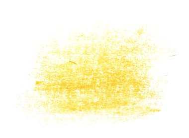 Sarı suluboya el boyalı beyaz arka planda, kağıt doku, (kırpma yolu ile izole fırça darbeleri)