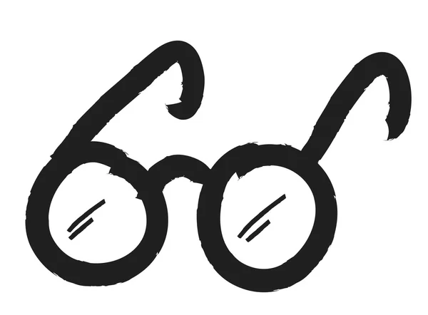 Símbolo de ícone de óculos redondos — Fotografia de Stock