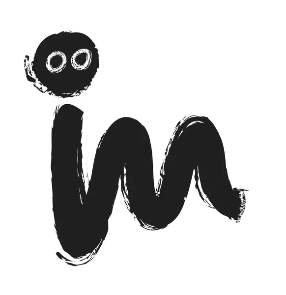 Doodle logo robak — Zdjęcie stockowe