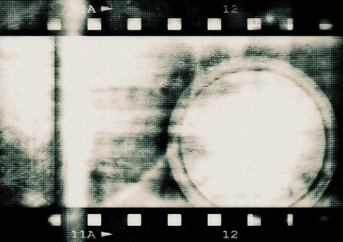 Retro film şeridi Spot arka plan ve yarı ton kağıt dokusu ile