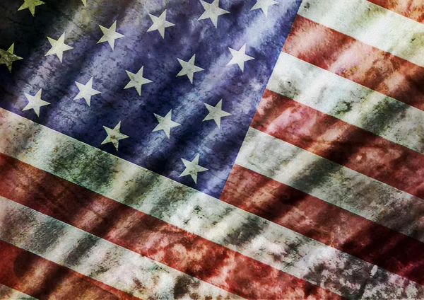 Oude grunge Usa vlag achtergrond en textuur — Stockfoto