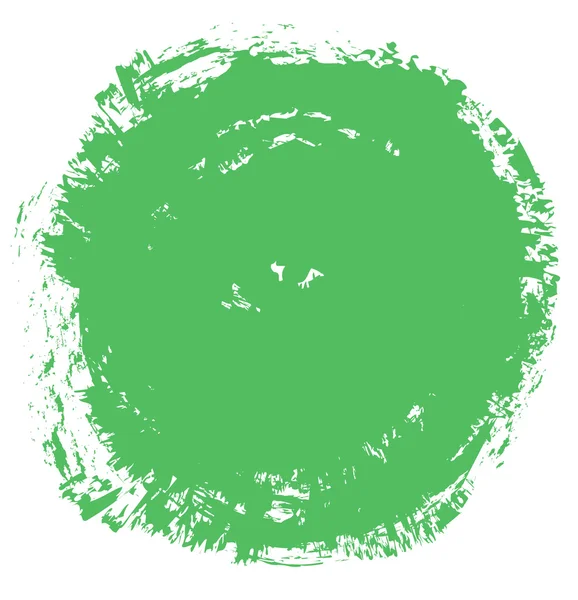 Grunge zelený kruh pozadí, grunge štětcem — Stock fotografie