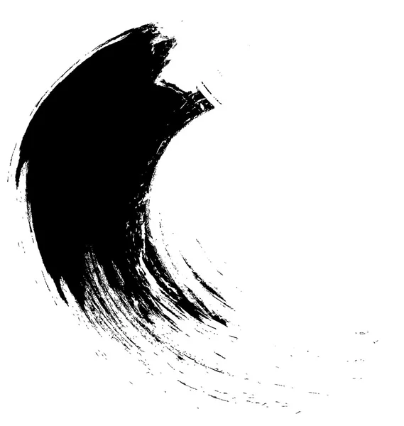 Black grunge brush stroke background,  illustration design element — Stock Photo, Image