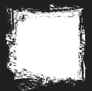 Grunge siyah mürekkep sınır çerçeve arka plan, grunge boya fırçası, tasarım öğesi