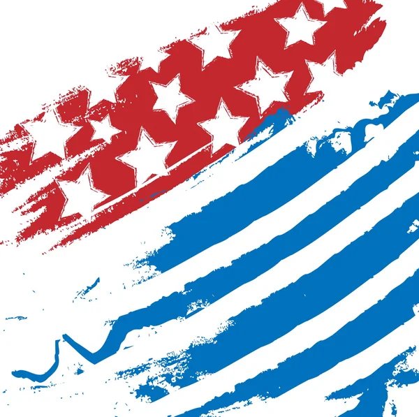Stylized grunge USA flag, illustration design element — ストック写真