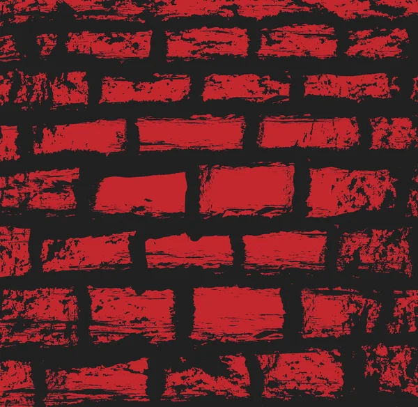 Red brick wall seamless background, illustration design element — ストック写真