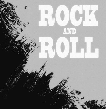 Rock and roll müzik kavramı simgesi, arka plan ve doku, vintage tasarım öğesi
