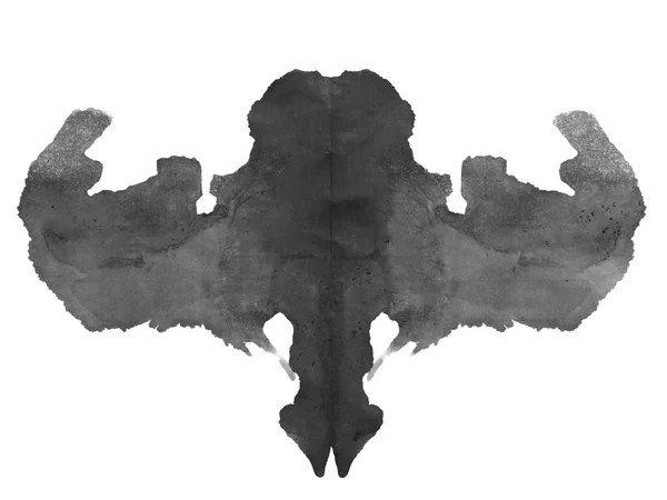 Foto test Rorschach inchiostro isolato su sfondo bianco — Foto Stock