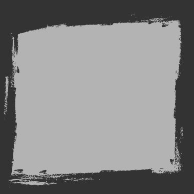 Beyaz arka plan üzerinde izole siyah grunge kenarlık çerçeve