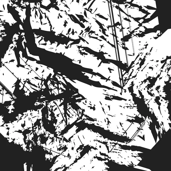 Pintura grunge preto espalhado pincel acidente vascular cerebral fundo e textura, elemento de design — Fotografia de Stock