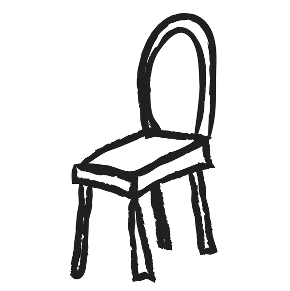 Doodle stol illustration ikonen — Stockfoto