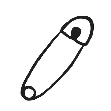 çengelli iğne, illüstrasyon simge doodle