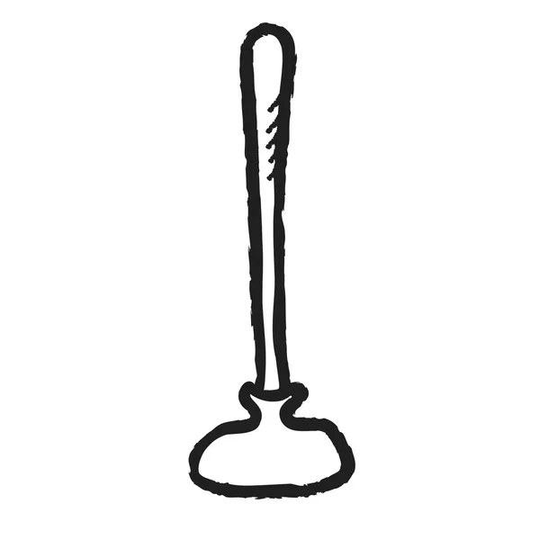 Êmbolo de borracha doodle, ícone de ilustração — Fotografia de Stock