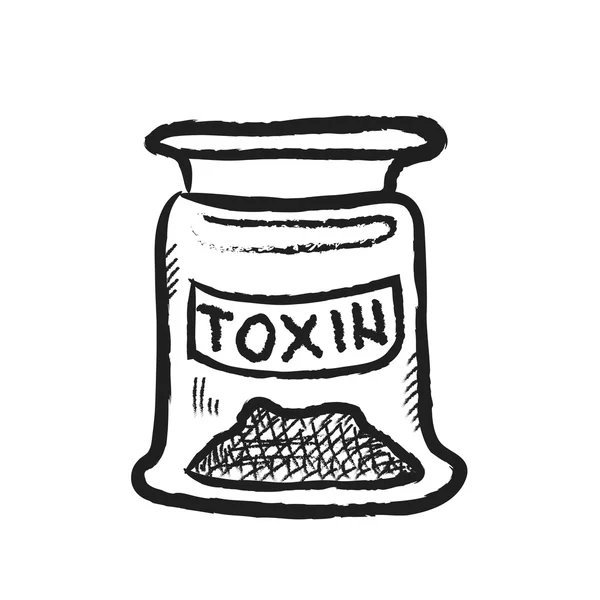 Bottle of poison,  illustration icon — Stock Photo, Image