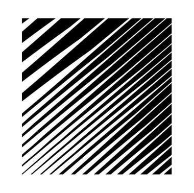 Çizgili Logo, tasarım öğesi kare