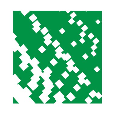 Kare yeşil Logo, simge tasarım öğesi