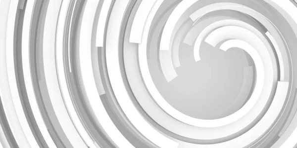 Bright Spiral White Layered Curving Lines Illustration — Stock Photo, Image