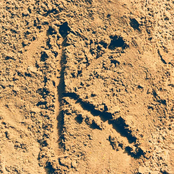 Alphabet Letter Made Sand — Stock Photo, Image