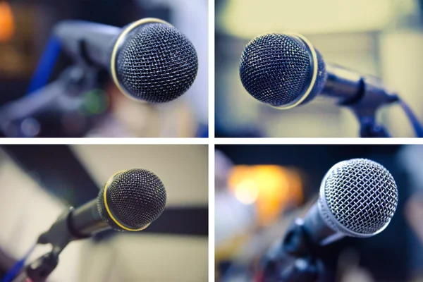 Set of microphones — Stock Photo, Image