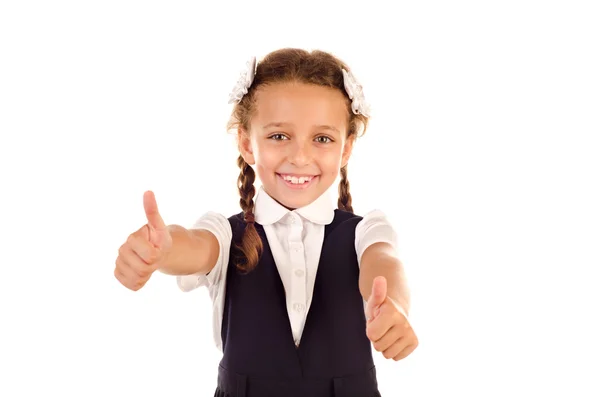 Little schoolgirl — Stock Photo, Image