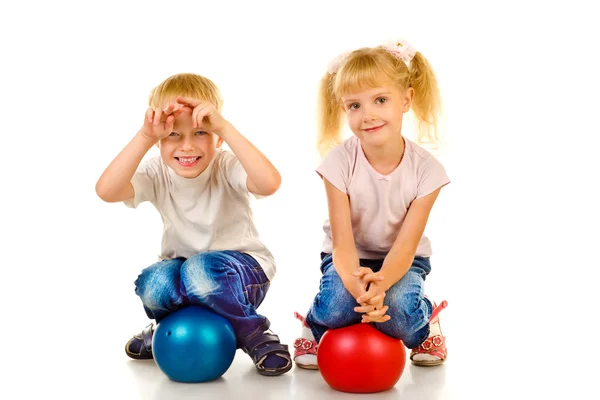 Boy and girl Stock Photo