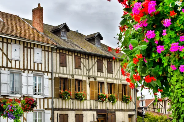 Paisaje Urbano Europeo Una Pequeña Ciudad Francia — Foto de Stock