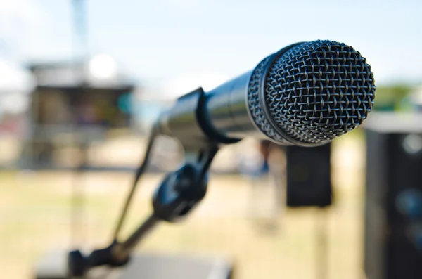 Un micrófono vocal — Foto de Stock