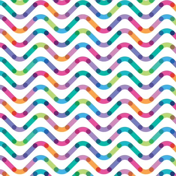 Color wavy lines seamless pattern — Stock Vector