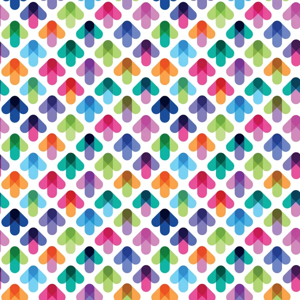 Seamless pattern from color arrows — Stock Vector