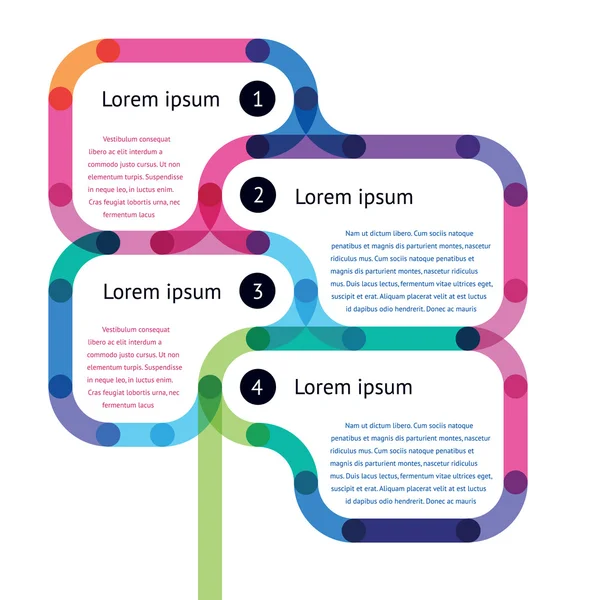 Modèle pour l'instruction étape par étape — Image vectorielle