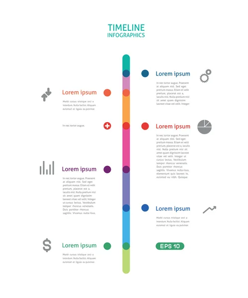 Infographie chronologique — Image vectorielle